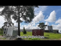 System magazynowania energii z akumulatorów w pojemnikach