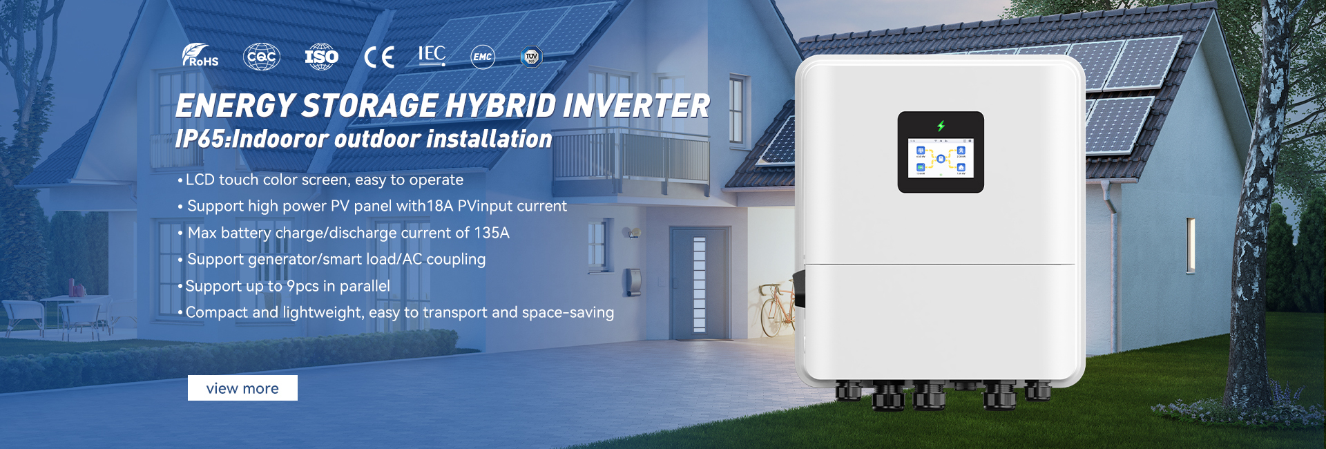 jakość Inwerter słoneczny hybrydowy poza siecią fabryka