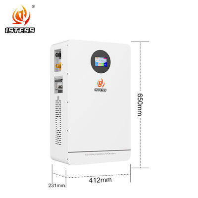 Na ścianie 200Ah 10,24kwh Bateria Lifepo4 Rozwiązanie magazynowe 51.2V Bateria Lifepo4 Solar Storage