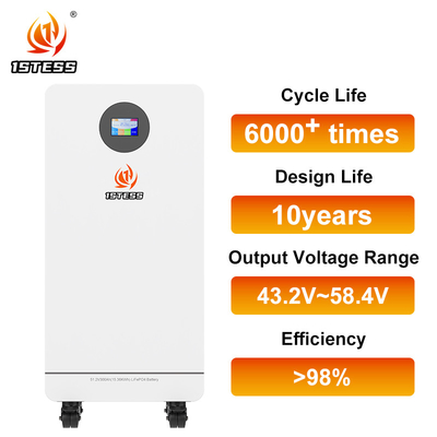 300Ah Litium Bateria słoneczna 15.36kWh Lifepo4 Bateria Mobilna 51.2V System magazynowania energii w domu -20°C Do 55°C
