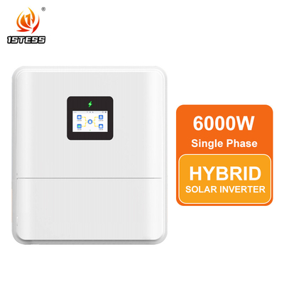 Niskie napięcie jednofazowy hybrydowy inwerter ECO IP65 48V 6kw hybrydowy inwerter słoneczny MPPT włączony/wyłączony do sieci 48V 6kw hybrydowy inwerter słoneczny