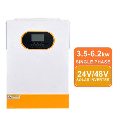 Wysokowydajny falownik hybrydowy 24V 3,5kW, falownik solarny 48V 5,5kW 6,2kW, czysta sinusoida, ładowarka MPPT
