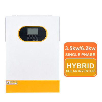 24V 48V Single Phase Hybrid Solar Inverter Off Grid Pure Sine Wave MPPT 3.5kw 5.5kw 6.2kw With Lithium Battery Activation And Optional WiFi Monitor