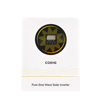 Hybrydowy falownik solarny 24V 48V, poza siecią, jednofazowy, MPPT 3,5kW 5,5kW 6,2kW, czysta sinusoida, konstrukcja z osłoną przeciwpyłową