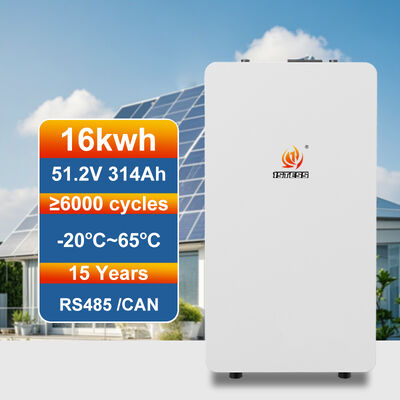 Elastyczna skalowalna jednostka akumulatora słonecznego o mocy 16 kWh do inwerterów hybrydowych